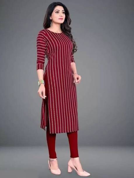 AK Fashion Women Printed Straight Kurta - Image 4