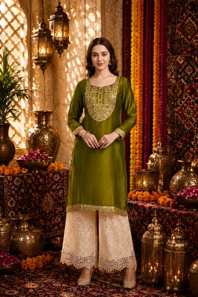 Embroidered Wedding Guest Kurti