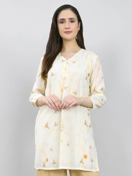 Women Printed Viscose Rayon Straight Kurta