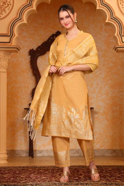 Pack of 3 Printed Viscose Rayon Straight Kurta for Women