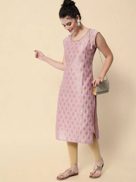 VredeVogel Women Self Design A-line Kurta