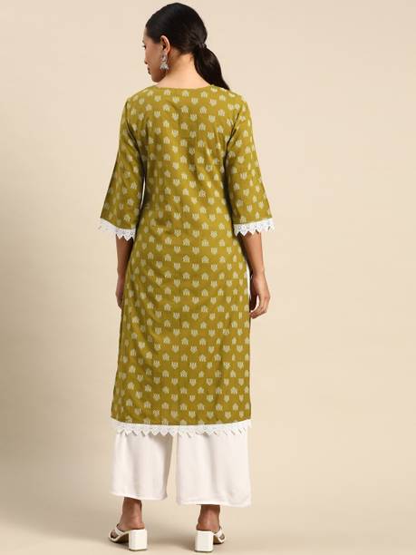 BKApparels Women Printed Straight Kurta - Image 2