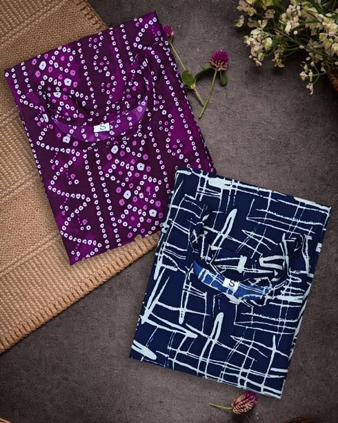 RITOSA Women Printed, Abstract A-line Kurta