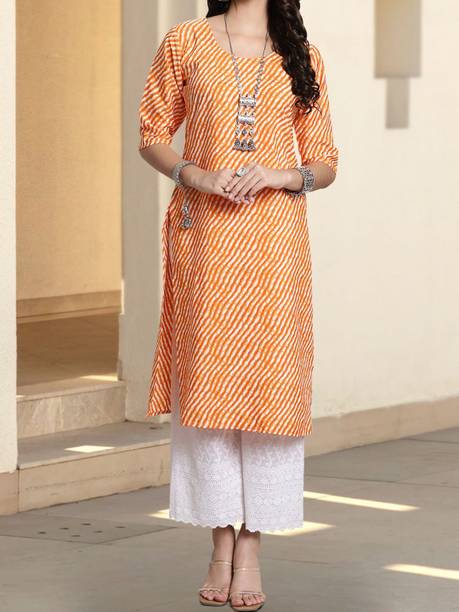Anouk Rustic Printed Crepe Straight Kurta for Women