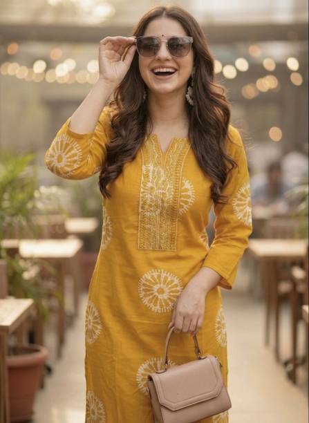 Jacket Style Kurtha Set - Navy