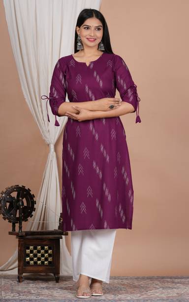 Glowworld Women Self Design Viscose Rayon Straight Kurta (White,