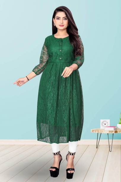 Lakshya Fashion Mart Women Self Design Anarkali Kurta