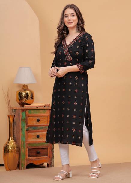 Dressar Women Floral Print Straight Kurta - Image 4