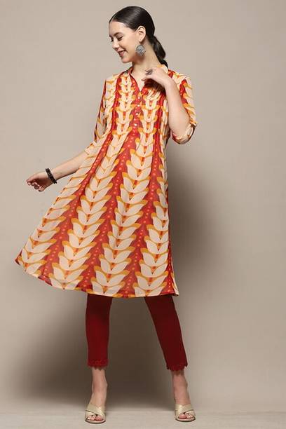Printed Georgette Straight Kurta for Women