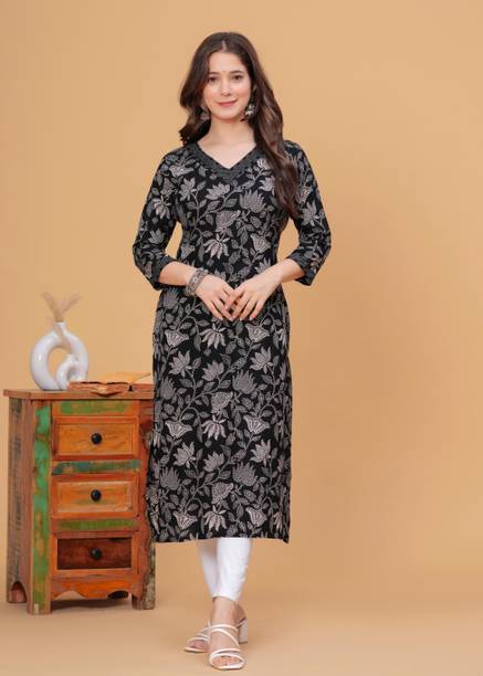 DAEVISH K Women Colorblock Straight Kurta - Image 3