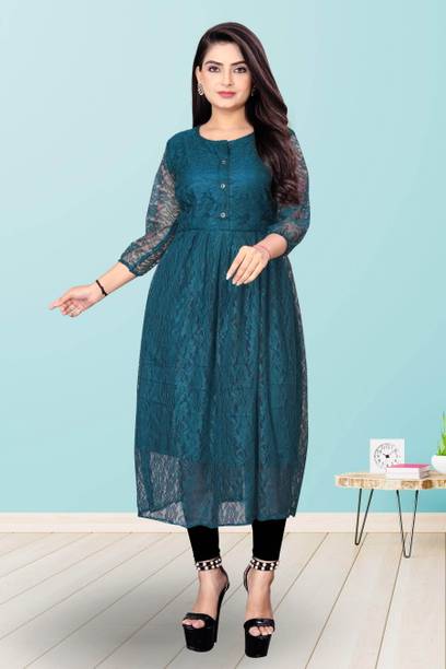 Lakshya Fashion Mart Women Self Design Anarkali Kurta