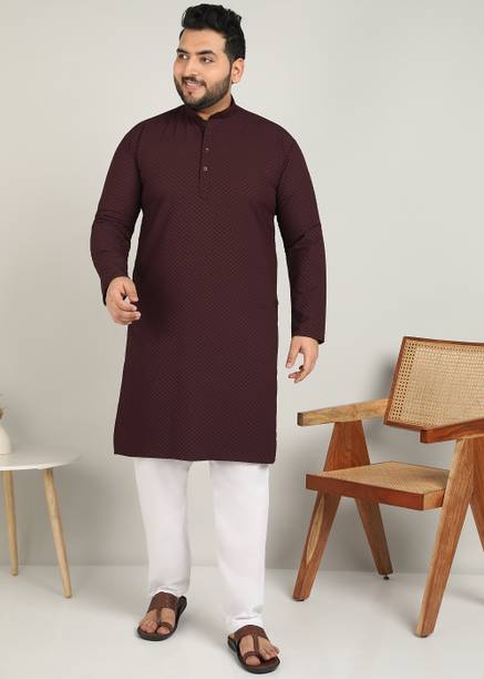 METRONAUT PLUS Men Solid A-line Kurta