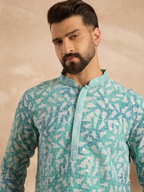 Men Viscose Rayon Kurta Pant Set