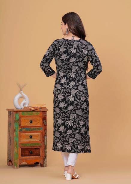 DAEVISH K Women Colorblock Straight Kurta - Image 2