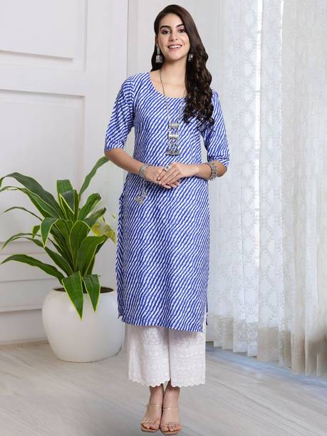 Printed Crepe Straight Kurta for Women