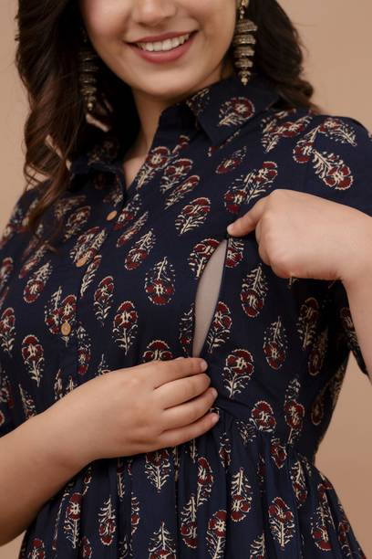 Anarkali Chanderi Kurti