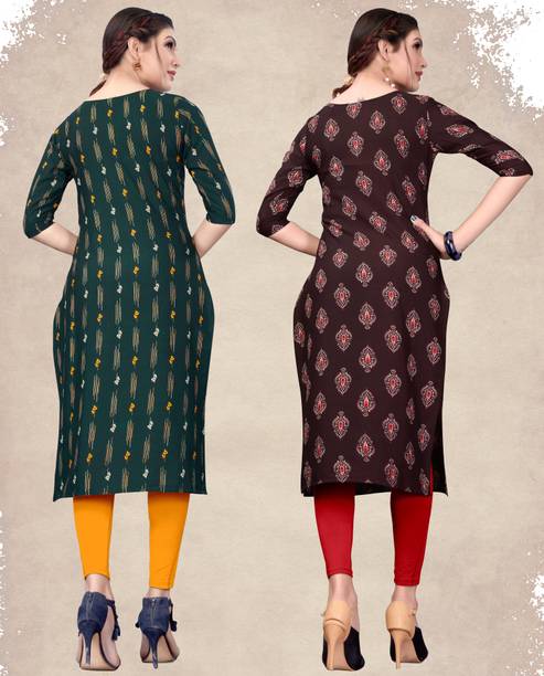 DSK STUDIO Women Printed Straight Kurta - Image 2