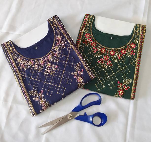 Pack of 2 Solid Viscose Rayon Straight Kurta for Women
