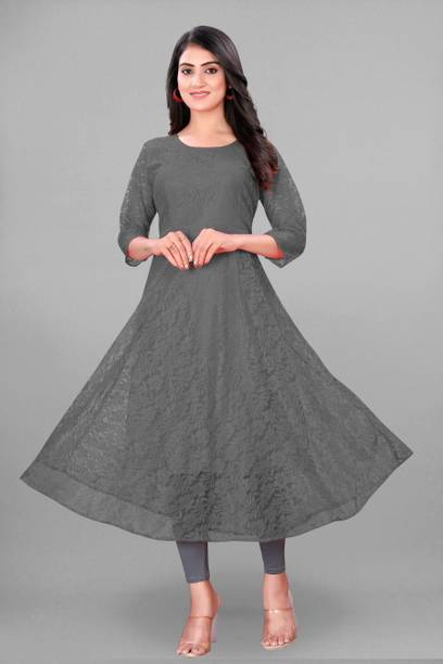 Lakshya Fashion Mart Women Self Design Anarkali Kurta