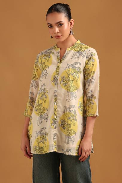Printed Viscose Rayon Straight Kurta for Women