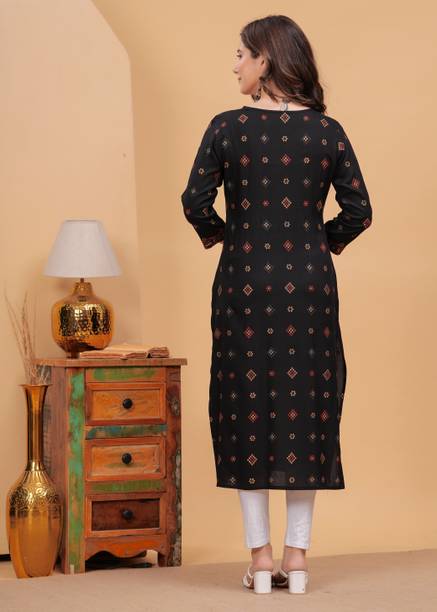 Dressar Women Floral Print Straight Kurta - Image 2