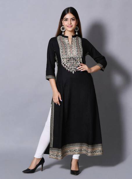 Anarkali Chanderi Kurti
