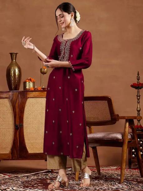 Elegant Straight Kurti office outfit with minimal accessories
