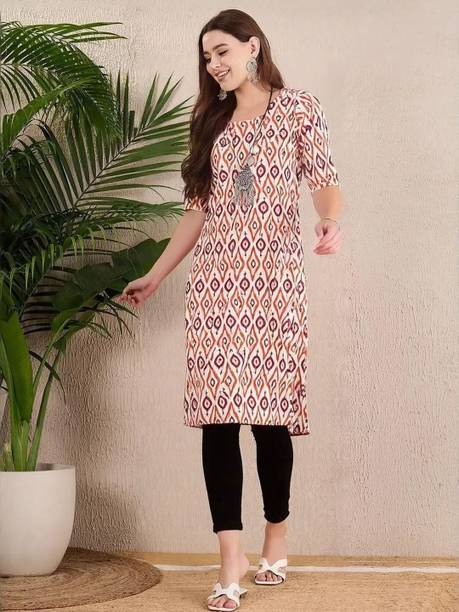 Anouk Rustic Printed Crepe Straight Kurta for Women