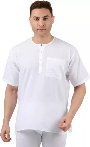 Fashtastic Men Solid Straight Kurta