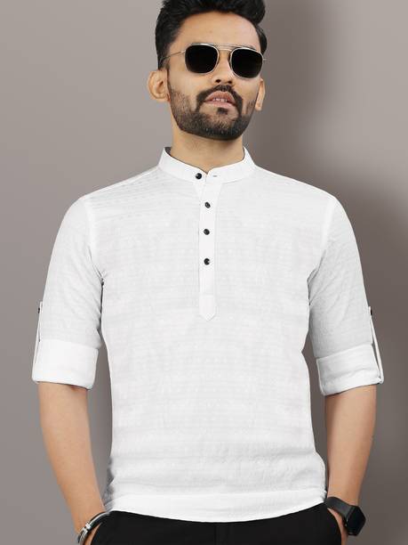 VeBNoR Men Striped Straight Kurta