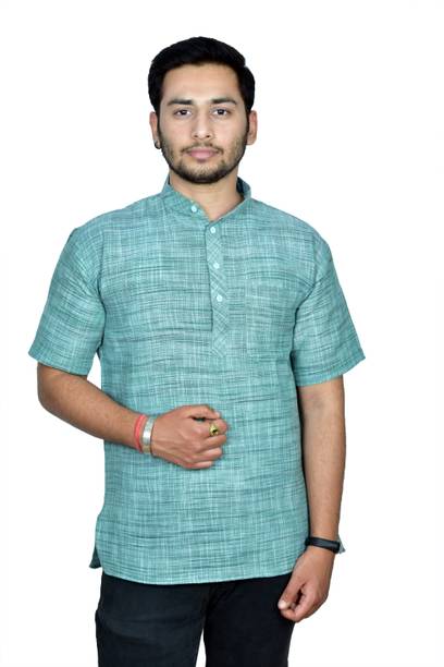 Divine creation Men Solid Straight Kurta
