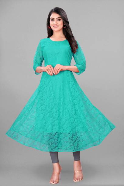 Lakshya Fashion Mart Women Self Design Anarkali Kurta