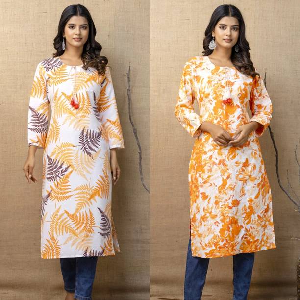 Embroided Linen Kurti