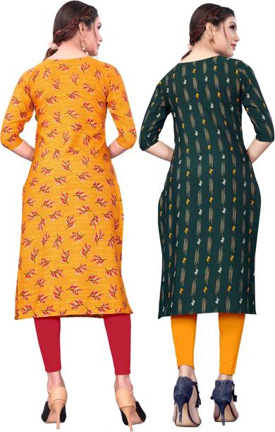 DSK STUDIO Women Floral Print Straight Kurta - Image 2