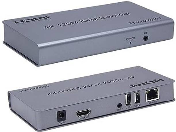 VOOCME 4K 120M HDMI KVM Extender Transmitter Receiver 42 cm KVM Console