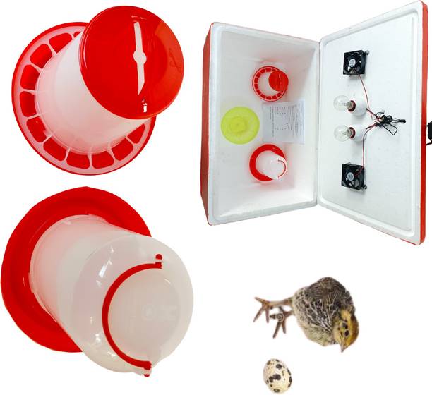 TM&W Semi Automatic 100 egg incubator with 2 holder and 1.5kg feeder drinker free Laboratory Incubator