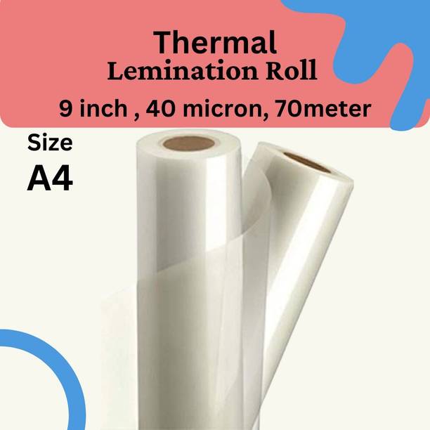 MMRJ LEMINATION ROLL 9 INCH 40 MICRON 70 METER A4 Laminating Sheet