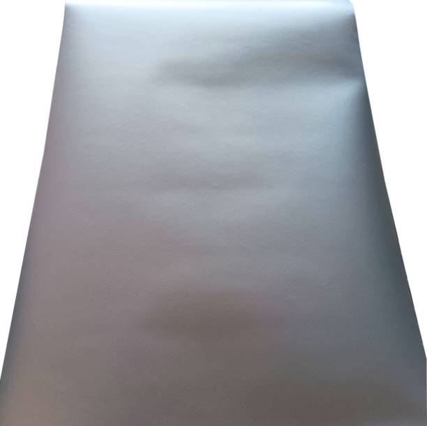 Steko {12 x 60 Inch} PLAIN SILVER {Matte Finish} Self Adhesive Lamination Sheet Roll Laminating Sheet