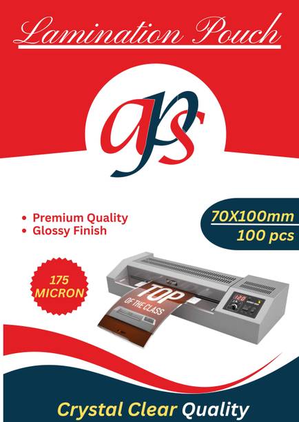 ARORASTATIONERS Premium Lamination Pouches – 70x100 mm, 175 Micron – Glossy Finish ID Badge Laminating Sheet