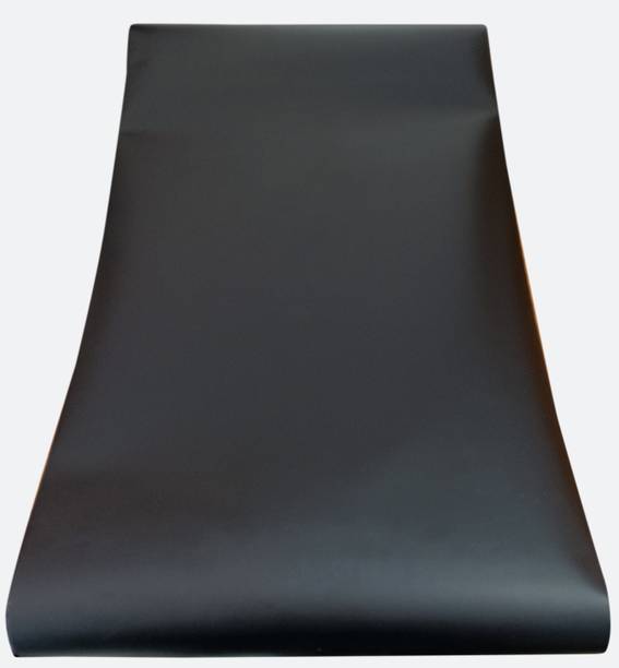 Steko {12 x 60 Inch} PLAIN BLACK {Matte Finish} Self Adhesive Lamination Sheet Roll Laminating Sheet