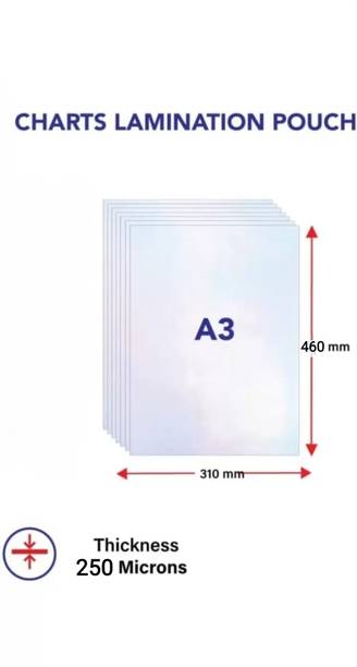 R K SALES Lamination Pouch A-3 Size Super Heavy Duty 250 Microns A3 Laminating Sheet