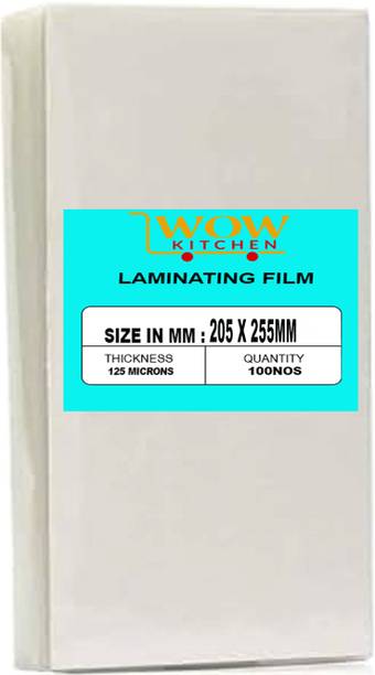 WOW Kitchen Lamination Pouch (ID Card Size 205mmX255mm) Thermal Transparent Waterproof Laminating Sheet