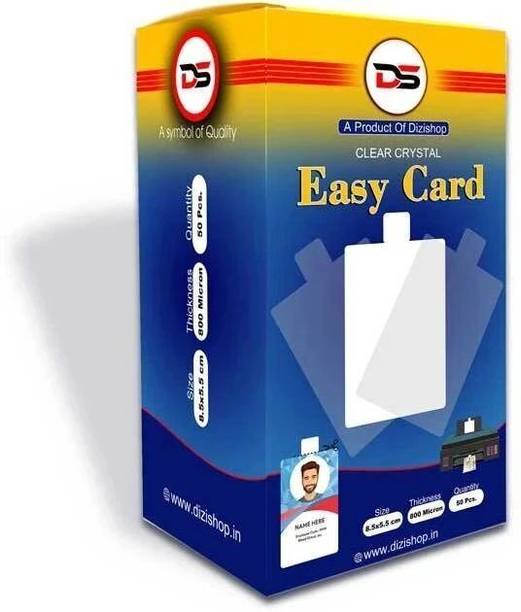 Dizishop Easy Card-50 (PRINTABLE SHEET+LAMINATION) School Card Laminating Sheet