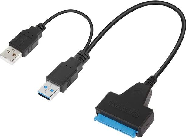 VOOCME USB 3.0 to SATA with USB 2.0 Power Cable USB 3.0 to SATA III Hard Drive Adapter Cable,USB SATA Adapter Cable Converter USB Cable