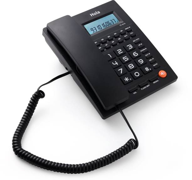 HOLA TF 640 caller ID Speaker Phone with 10 - One Touch Memory Corded Landline Phone
