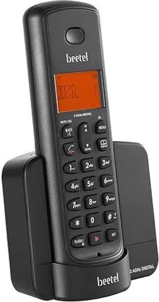 Beetel X90 Black Cordless Landline Phone Cordless Landline Phone with Answering Machine