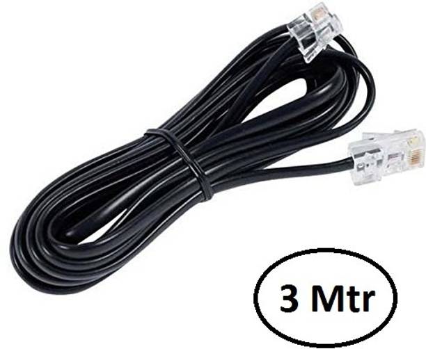 Red Champion 3 Meter Telephone Landline Extension Cord Cable Landline Wire Corded Landline Phone