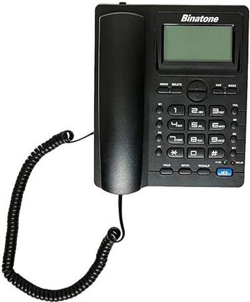 Binatone Concept 800N Corded Landline Phone (Black) Corded Landline Phone with Answering Machine