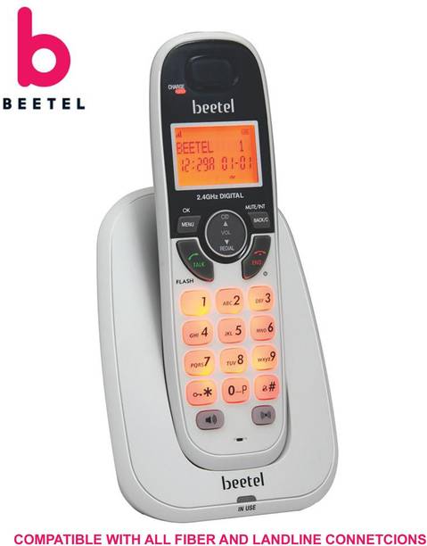 Beetel X70 2.4GHz Digital Cordless Phone Cordless Landline Phone with Answering Machine
