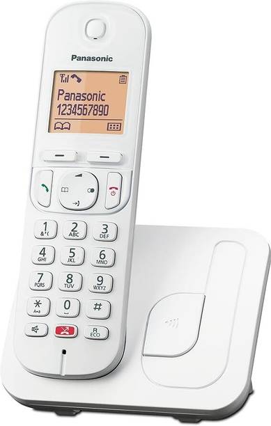 Panasonic Digital KX-TGC250 Cordless Phone - White Cordless Landline Phone